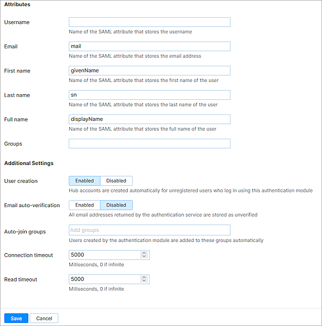 Screen shot of YouTrack SAML Auth Module 002